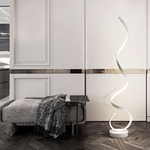 Load image into Gallery viewer, Contemporary LED Spiral Floor Lamp in White Light for Living Room
