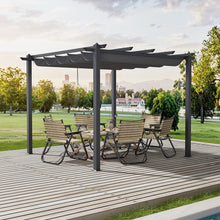 Load image into Gallery viewer, 300CM Elegant Aluminum Patio Pergola with Sun-Shade Canopy Living and Home Size A 
