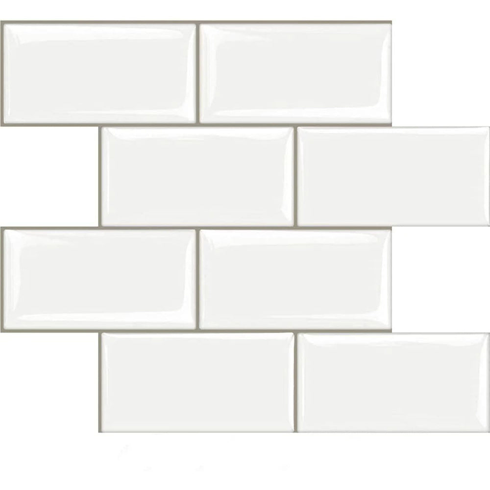 10Pcs Peel and Stick 2.5mm Backsplash Tiles, SW0900