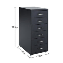 Load image into Gallery viewer, Office Filing Cabinet 3/4/5/6/8Drawers Metal White Chest Storage Unit Wheels Cabinet Living and Home 
