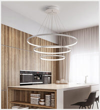 Load image into Gallery viewer, Modern Led Pendant 3 Acrylic Ring Chandelier Pendant Lights Living and Home 
