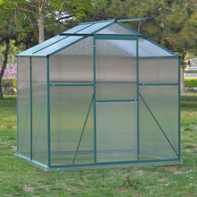 Load image into Gallery viewer, 4&#39; x 6&#39; ft Garden Hobby Greenhouse Green Framed with Vent Garden greenhouse Living and Home 
