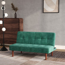 Load image into Gallery viewer, 4ft Wide Modern 3 Seater Padded Convertible Sofa Bed with Wooden Legs Sofa Beds Living and Home 
