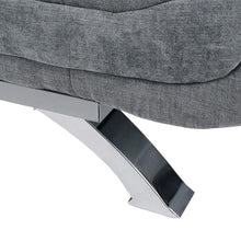Load image into Gallery viewer, 190cm Wide Grey 3 Seater Sofa Linen Convertible Sofa Bed with 2 Pillows Sofa Beds Living and Home 
