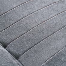 Load image into Gallery viewer, 190cm Wide Grey 3 Seater Sofa Linen Convertible Sofa Bed with 2 Pillows Sofa Beds Living and Home 
