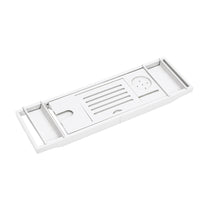 Load image into Gallery viewer, Rustic Expandable Bamboo Wooden Bathtub Caddy Tray
