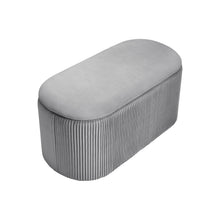 Load image into Gallery viewer, Modern Pleated Storage Ottoman
