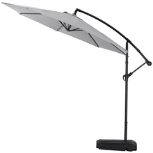 Load image into Gallery viewer, 3M Large Banana Cantilever Patio Parasol for Outdoor Sunshade and Rain with Fillable Base on Wheels
