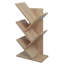 Load image into Gallery viewer, Rustic Standing Tree Bookshelf Wood Display Rack

