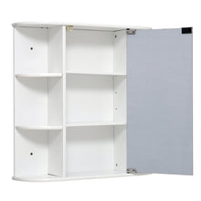 Load image into Gallery viewer, Bathroom Mirror Cabinets Wall Mounted One Door Storage Shelves Furniture White Bathroom Mirrors Living and Home 
