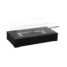 Load image into Gallery viewer, Bio Ethanol Fireplace Black Tabletop Patio Heater Glass Top Burner Fire Fireplaces Living and Home 
