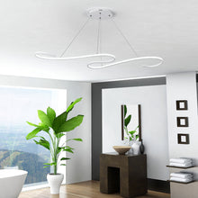 Load image into Gallery viewer, Modern LED Pendant in S Shape Pendant Living and Home W 108 x T 19 x H 120 cm Non-dimmable White Glow
