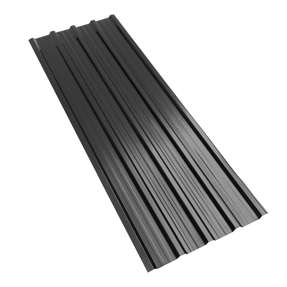 Livingandhome Set of 12 Steel Corrugated Panels, PM1333