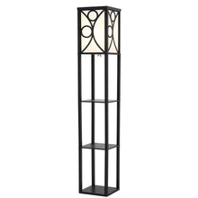 Load image into Gallery viewer, Modern Floor Lamp with 3 Wood Shelves Floorlamp Living and Home 
