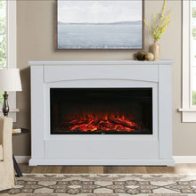 Load image into Gallery viewer, 34 Inch Built In Electric Fireplace 1800W Indoor Heater Fireplaces Living and Home 

