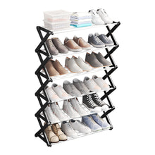 Load image into Gallery viewer, Foldable Multi-Tier Metal Shoe Rack, SW0731
