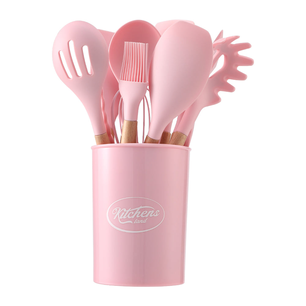 11-piece Silicone Kitchen Utensil Set for Nonstick Cookware, KT0086