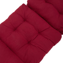 Load image into Gallery viewer, Livingandhome Adirondack Patio Chair Cushion - Red
