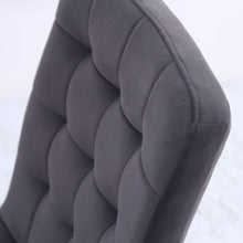 Load image into Gallery viewer, 44 cm Height Set of 4 Tufted Modern Armless Dining Chairs with Metal Legs Dining Chairs Living and Home 

