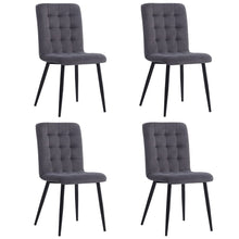 Load image into Gallery viewer, 44 cm Height Set of 4 Tufted Modern Armless Dining Chairs with Metal Legs Dining Chairs Living and Home 
