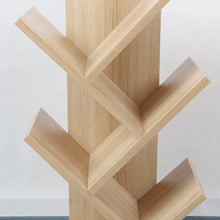 Load image into Gallery viewer, Rustic Standing Tree Bookshelf Wood Display Rack
