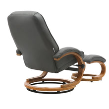 Load image into Gallery viewer, Ergonomic Executive Office Reclining Chair with Footstool - Light Grey
