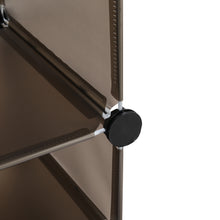 Load image into Gallery viewer, 8-Tier Dark Grey Shoe Cabinet
