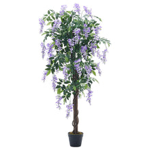 Load image into Gallery viewer, Artificial Greenery Flowering Tree Potted Plant 150cm High Artificial Plants Living and Home 
