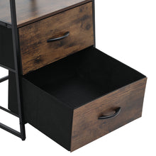 Load image into Gallery viewer, Medieval-Inspired Wooden Storage Cabinet with 2 Drawers
