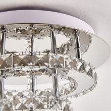 Load image into Gallery viewer, Modern Double-tiers Median-size Crystal LED Ceiling Light
