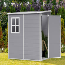 Load image into Gallery viewer, Livingandhome Outdoor Plastic Storage Shed
