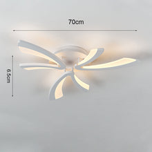 Load image into Gallery viewer, V Shaped Floral Modern Semi-Flush LED Ceiling Light Dimmable/Non-Dimmable Ceiling Lights Living and Home 
