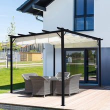 Load image into Gallery viewer, Outdoor Horizontal Pulling Square Pergolar - White Living and Home 
