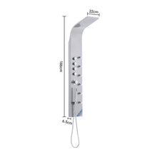 Load image into Gallery viewer, 4in1 Contemporary Wall-Mounted Sleek Shower Panel with Body Massage Jets Shower Systems Living and Home 
