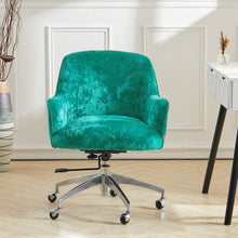 Load image into Gallery viewer, Velvet Upholstered Wheeled Swivel Office Chair Living and Home 
