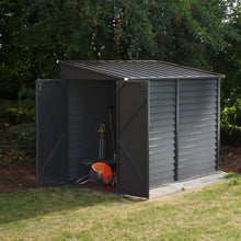 Load image into Gallery viewer, 9ft Motorcycle Storage Shed Lockable Steel Garden Bike Shed Garden Sheds Living and Home 
