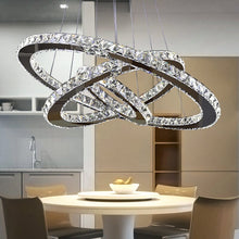 Load image into Gallery viewer, 3 Rings Ceiling Light Crystal LED Chandelier Pendant Non-Dimmable Pendant Lights Living and Home 
