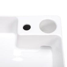 Load image into Gallery viewer, Bathroom Ceramic White Square Sink Bathroom Sinks Living and Home 
