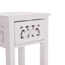 Load image into Gallery viewer, French Style Small Slim Accent Console Table Wooden Plant Stand with Drawer
