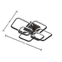 Load image into Gallery viewer, Modern LED Ceiling Light with 6 Squares 102W Flush Mount Pendant Light Ceiling Light Living and Home 
