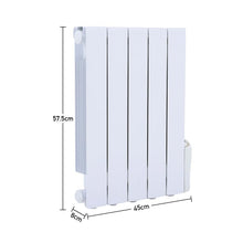Load image into Gallery viewer, 2000W Oil Filled Electric Radiator Heater Wall Mounted or Portable with LCD Thermostat Space Heaters Living and Home 
