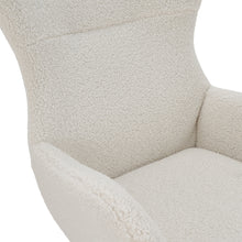 Load image into Gallery viewer, Comfy Sherpa Upholstered Rocking Accent Chair with High Backrest and Armrests
