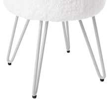 Load image into Gallery viewer, Premium Vanity Stool Faux Fur Upholstered Stool
