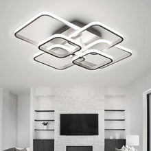 Load image into Gallery viewer, Modern LED Ceiling Light with Square Lampshades - Non-dimmable Light Living and Home 6 square shades 
