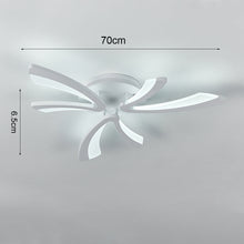 Load image into Gallery viewer, V Shaped Floral Modern Semi-Flush LED Ceiling Light Dimmable/Non-Dimmable Ceiling Lights Living and Home 3 Shades Non-Dimmable 
