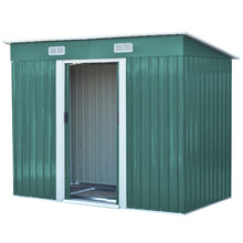Load image into Gallery viewer, Livingandhome Compact Metal Storage Tool Shed for Garden Patio
