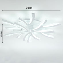 Load image into Gallery viewer, V Shaped Floral Modern Semi-Flush LED Ceiling Light Dimmable/Non-Dimmable Ceiling Lights Living and Home 9 Shades Non-Dimmable 
