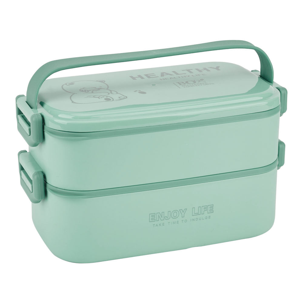 Lifeideas Stackable Bento Lunch Box with Handle 2 Layer, KT0045