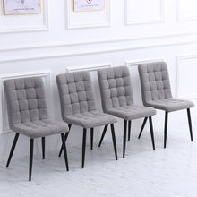 Load image into Gallery viewer, Set of 4 Upholstered High Back Dining Chairs Dining Chairs Living and Home 
