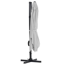 Load image into Gallery viewer, Copy of Light Grey 3 x 3 m Square Cantilever Parasol Outdoor Hanging Umbrella for Garden and Patio Parasols Living and Home 
